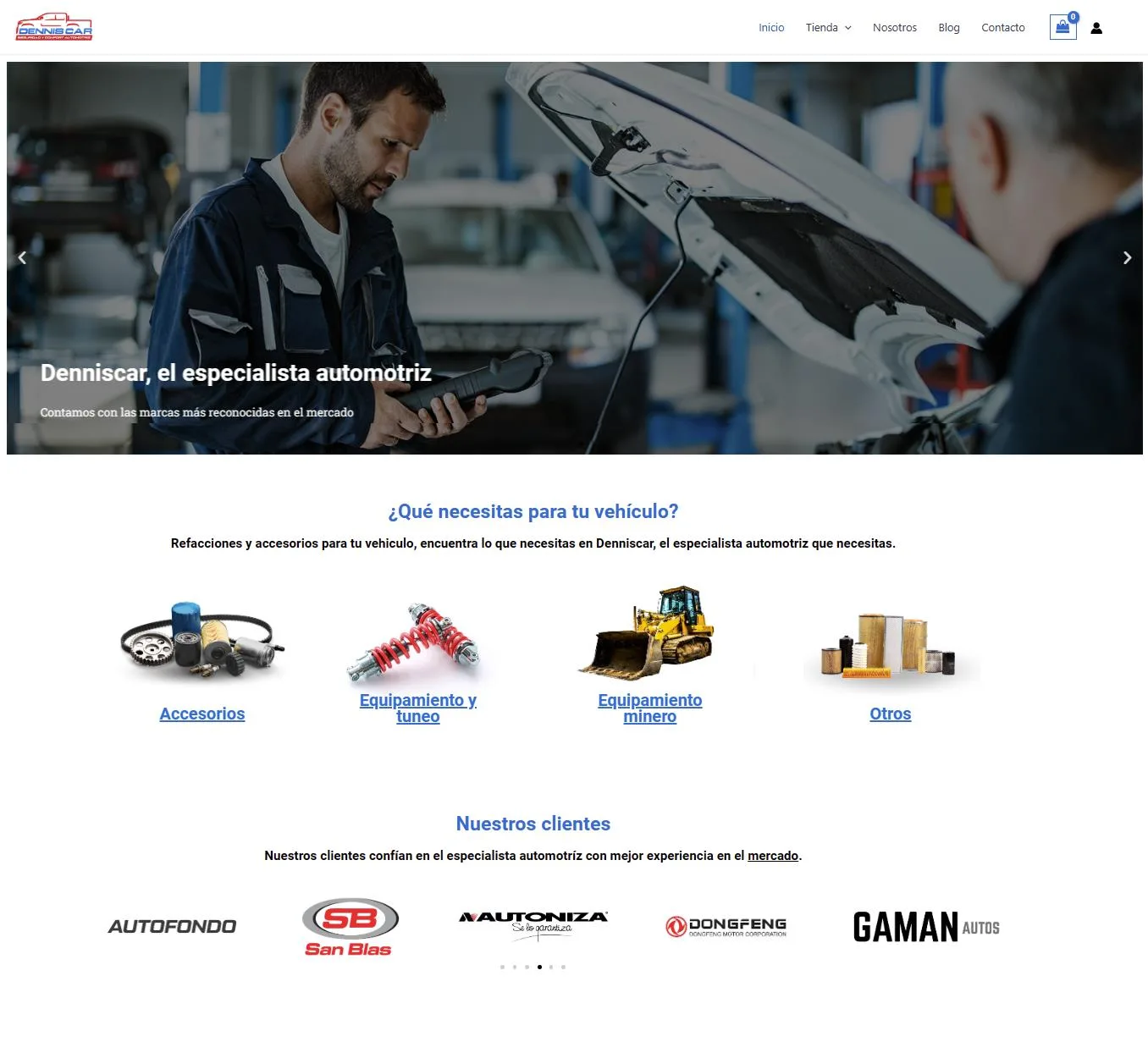 sitio web Dennis Car